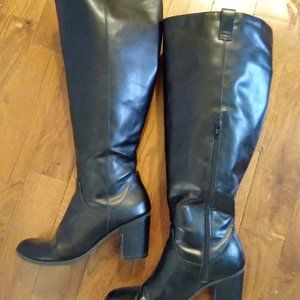 Tall Black Boots 7.5 Wide Calf by DexFlex Comfort